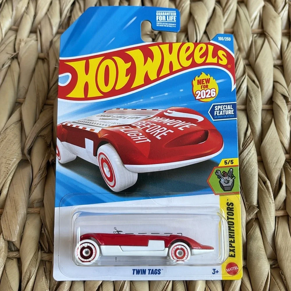 Hot Wheels Twin Tags Car Hotwheels Luggage Name Tag Keychain Fob Key Chain 🆕